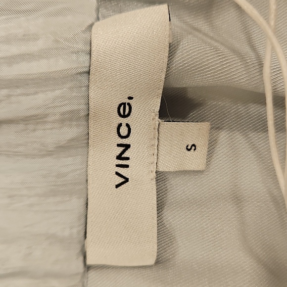 💕VINCE💕 Tiered Asymmetric Crinkle Midi Skirt ~ Mint Small S NWT - Picture 14 of 16